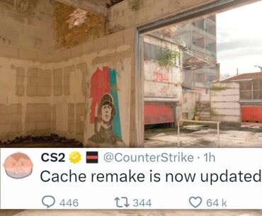 Cache remake is BROKEN, but it was fixed - Counter Strike 2 de_cache remake update