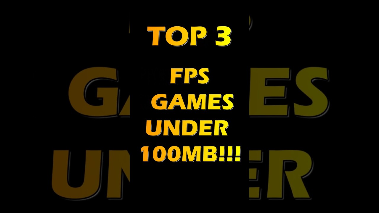 Top 3 fps games under 100mb for android #shorts #ytshorts #gaming Top 3 fps games under 100mb for android #shorts #ytshorts #gaming