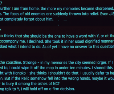 So, about Johnny's recall of the nuking of Arasaka