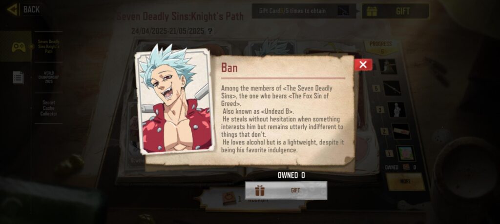 Can anybody give me a extra ban pls (gift code:g24hx6)