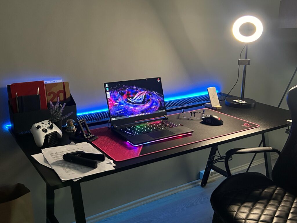 My WFH and Gaming Setup, open to your recommendations. What should I do? Especially with the wall, I bought an Ikea Pegboard but I've yet to install it.