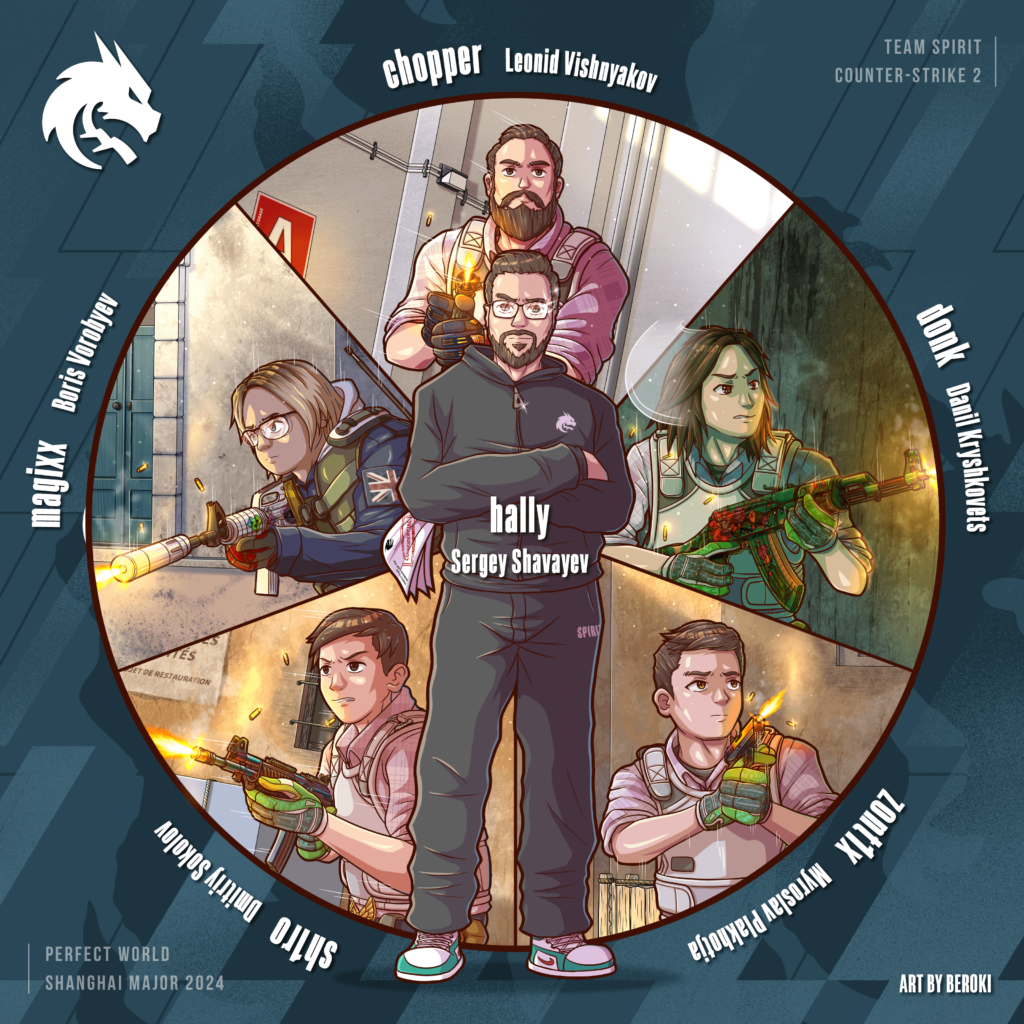 [OC] Team Spirit - Perfect World Shanghai Major 2024's Champion