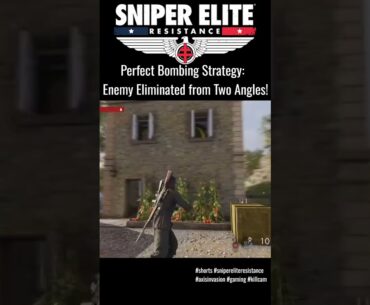 Perfect Bombing Strategy: Enemy Eliminated from Two Angles!