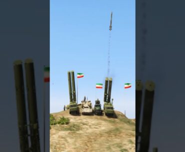 Iranian S-500 Missiles Shots Down Israeli SU_37 Jets | GtaV#Shorts