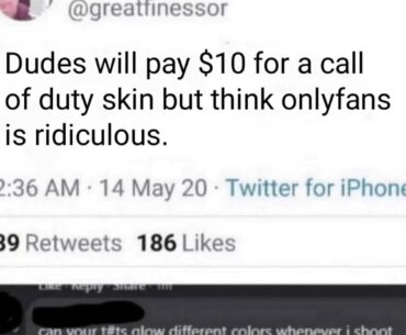 Men have their priorities.