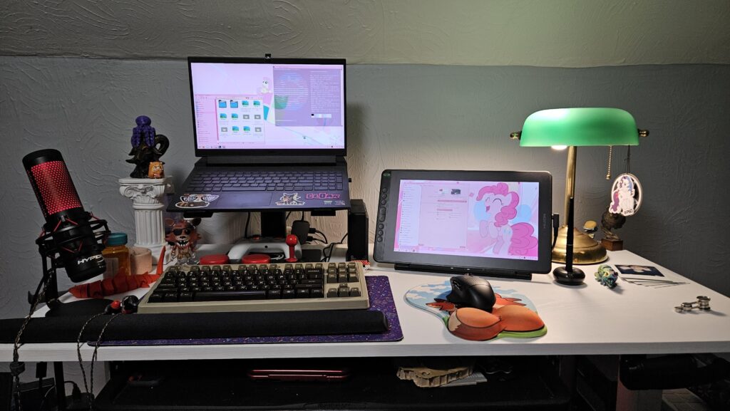 Finally got my setup comfortable!