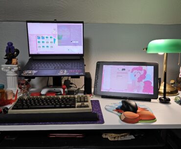 Finally got my setup comfortable!