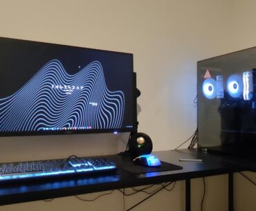 My basic Gaming PC setup with a monitor arm.