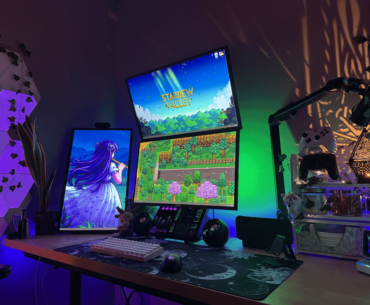 Decided to redo my desk, it's not completely done, but I'm loving it so far..