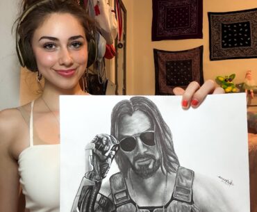 Johnny Silverhand drawing ✍️🖤