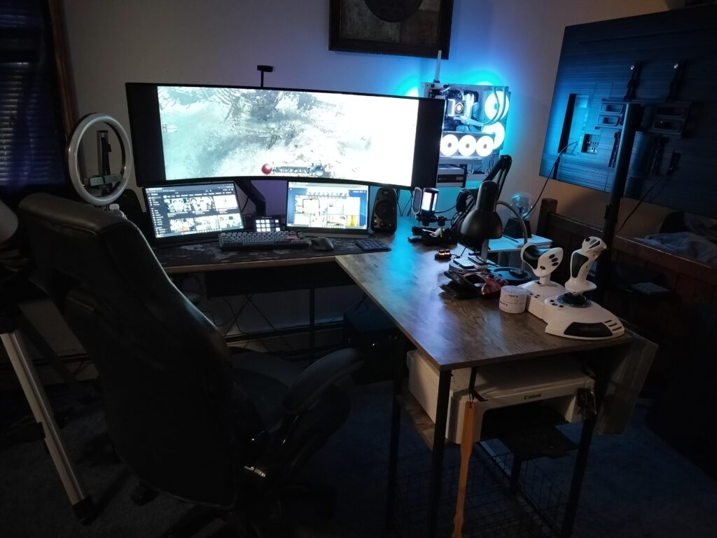 My get away from reality for a few hours setup.
