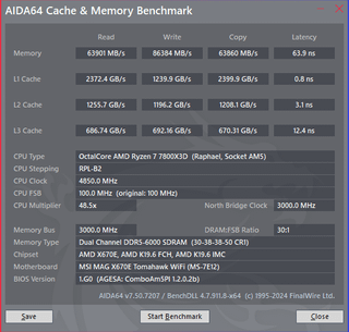 7800X3D / 2 x 16GB DDR5 6000 CL 30 Hynix A-Die More Speed VS Tighter Timings