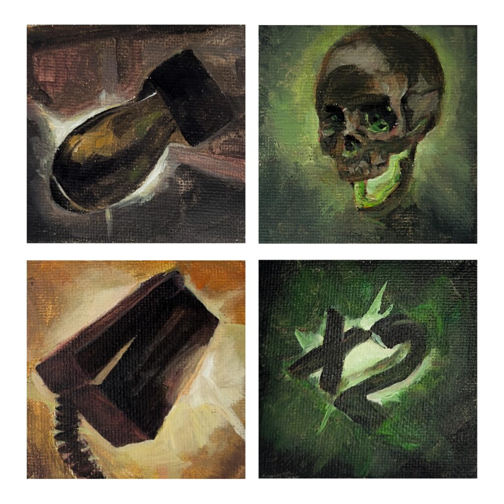 I painted the original power ups