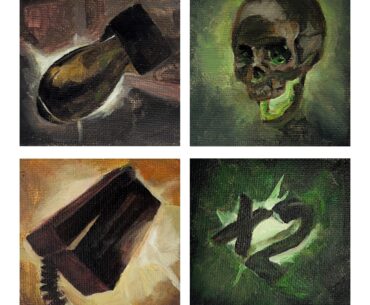 I painted the original power ups