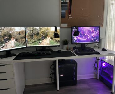 My wife’s and my setup