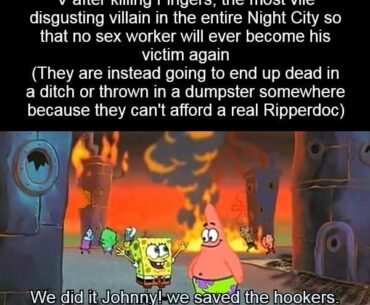 He needs to live, for now
