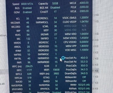 Feedback on timings