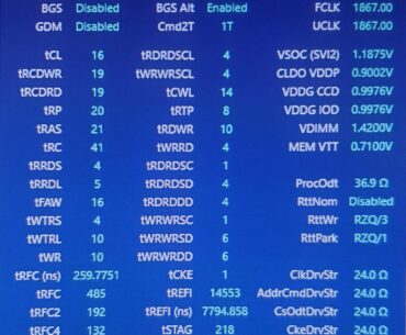 Ram overclocking - tightened
