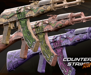 Riffs from the other world, bullets with attitude.
This skin comes alive with guitar squeal - and rots beautifully.