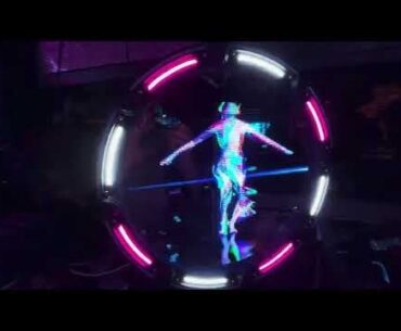 I built a cyberpunk Holo//Portal for my garage