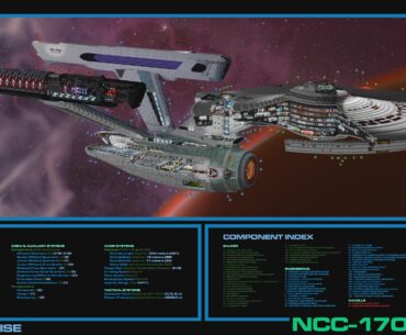 Poster I made for our Full Scale Enterprise Refit from TMP made entirely in Minecraft