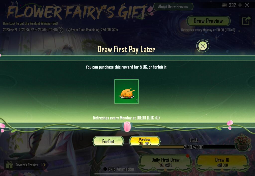 Flower Fairy's Gift draw