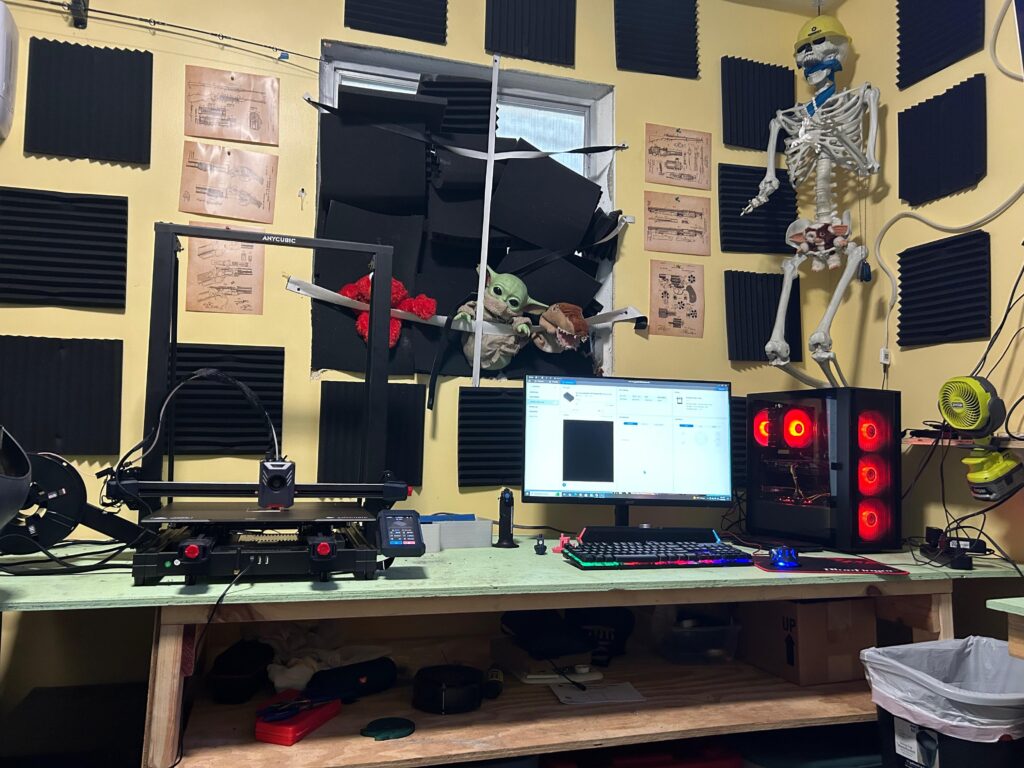 My shitty garage battle station