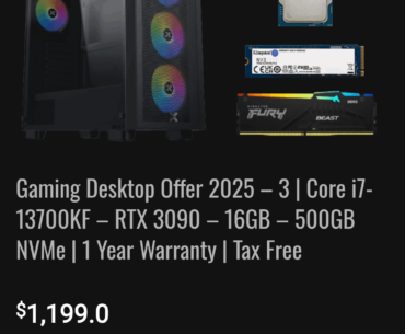 3090 Prebuilt for 1200$