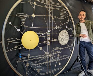 Photo shoot Golden Record Sculpture 💫