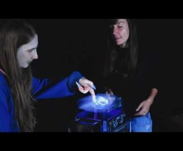 Hologram that allows interaction - Spanish researchers create involuntary cyberpunk aesthetics