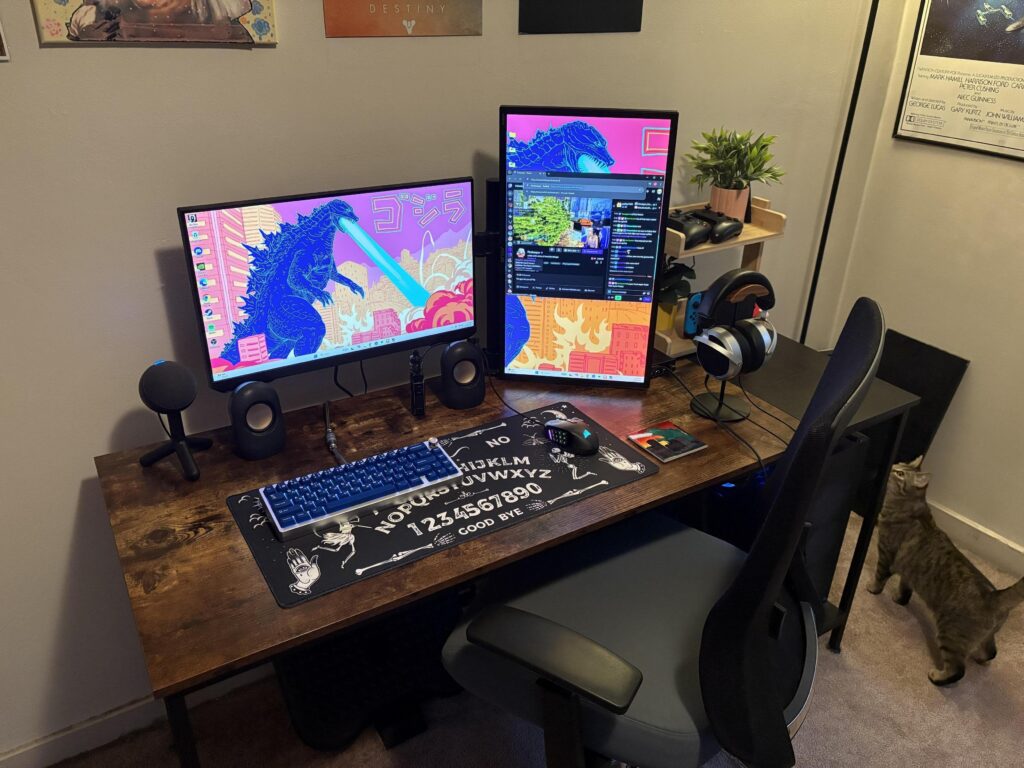 Current set up. Time for a bigger desk