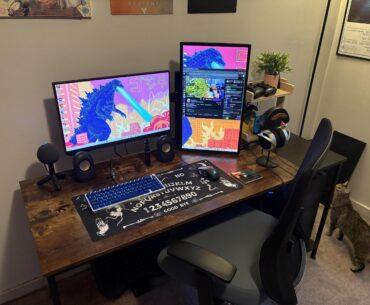 Current set up. Time for a bigger desk