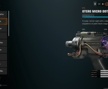 I wish it would just show the reticle progression on this screen instead of having to go back & forth.