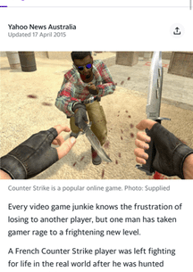 Somebody said will find me irl and stab me lol