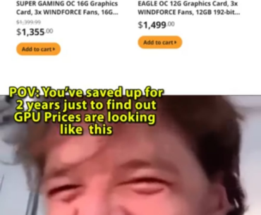 Can't wait for GPUs to cost more than the car