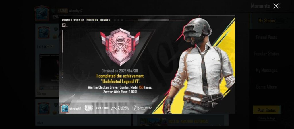 So I finished this achievement..