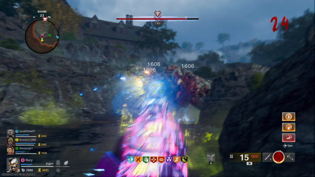 Survived Rex’s fatal attack with frenzied guard