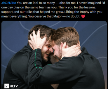 Degster tweet to NiKo.