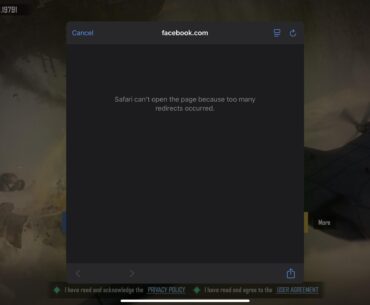 FACEBOOK LINK NOT WORKING