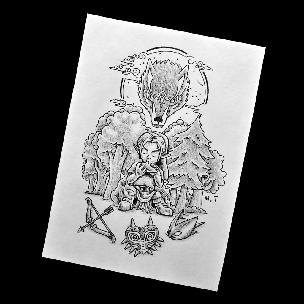 Legend of Zelda tattoo design I made