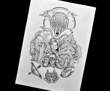 Legend of Zelda tattoo design I made
