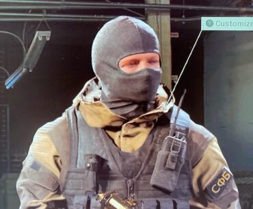 I swear he had a helmet
