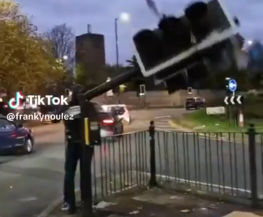 Cyberpunk IRL: A vigilante group called ‘The Blade Runners’ continue to cut down ULEZ Cameras - a traffic surveillance system that charges people for not driving the correct ‘Green’ Car.