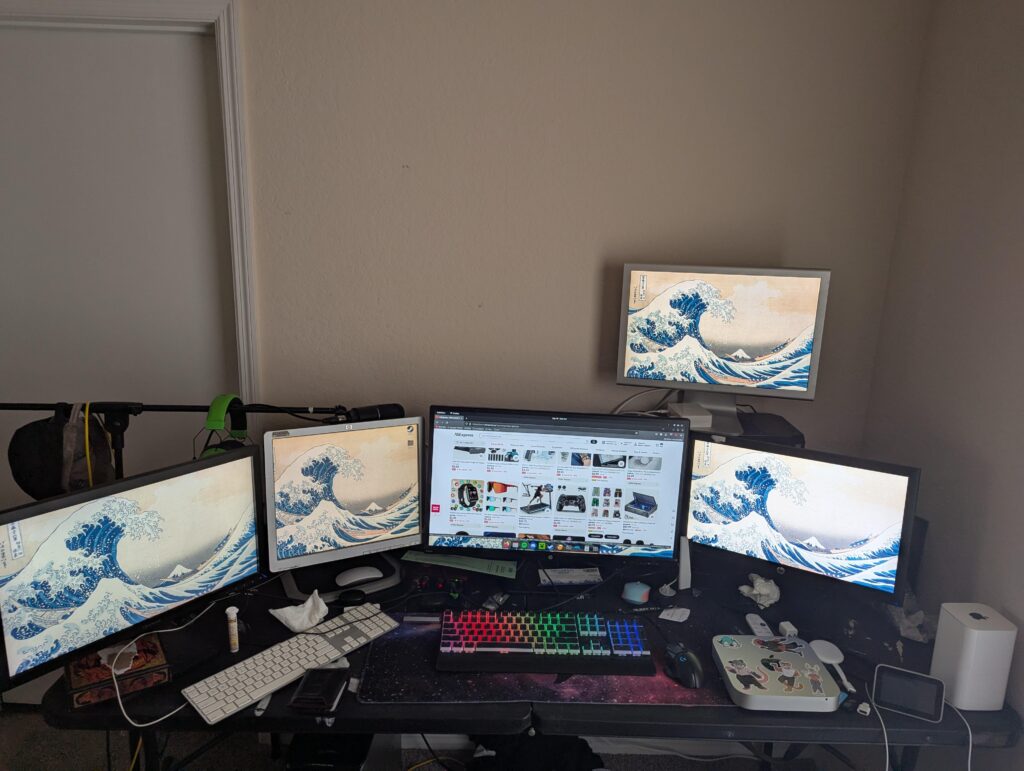 I play D&D so 5 monitors isn't overkill, but I only payed full price for one of them