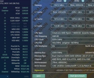 9800x3d, 6400cl30@ 1:1 mclk/uclk, 2200fclk.