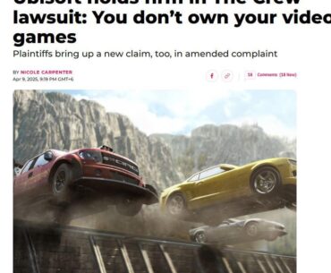 How dare you try to play the game you paid full price for, just buy the new game with which we'll also do the same