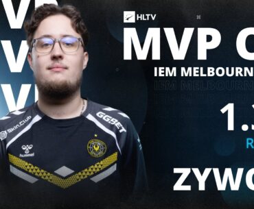 ZywOo named HLTV IEM Melbourne MVP, his 24th to date.