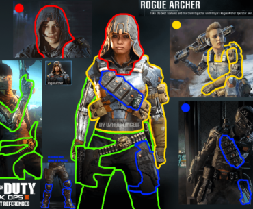 All References to Black Ops III Specialists in the Maya Rogue Archer Skin