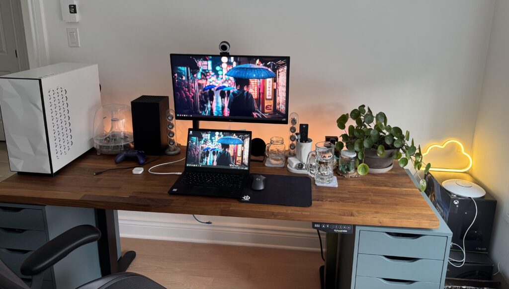 With the usual clutter