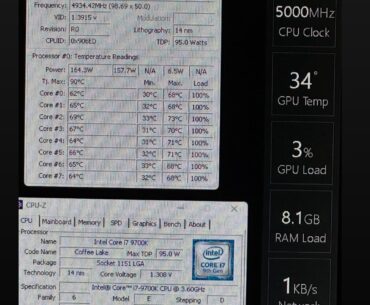 My first 5ghz OC. i7-9700k / Z390